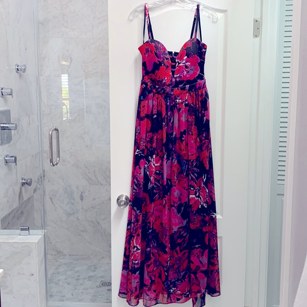 Bebe Multi Color Flower dress